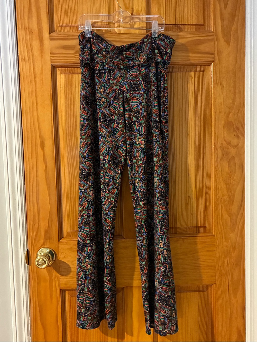 Salaam Wide-Leg Printed Palazzo Pants in Multicolor
